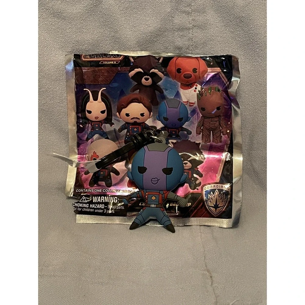 NEW Guardians of the Galaxy Vol. 3 Monogram 3D Figural Keychain Bag Clip Nebula